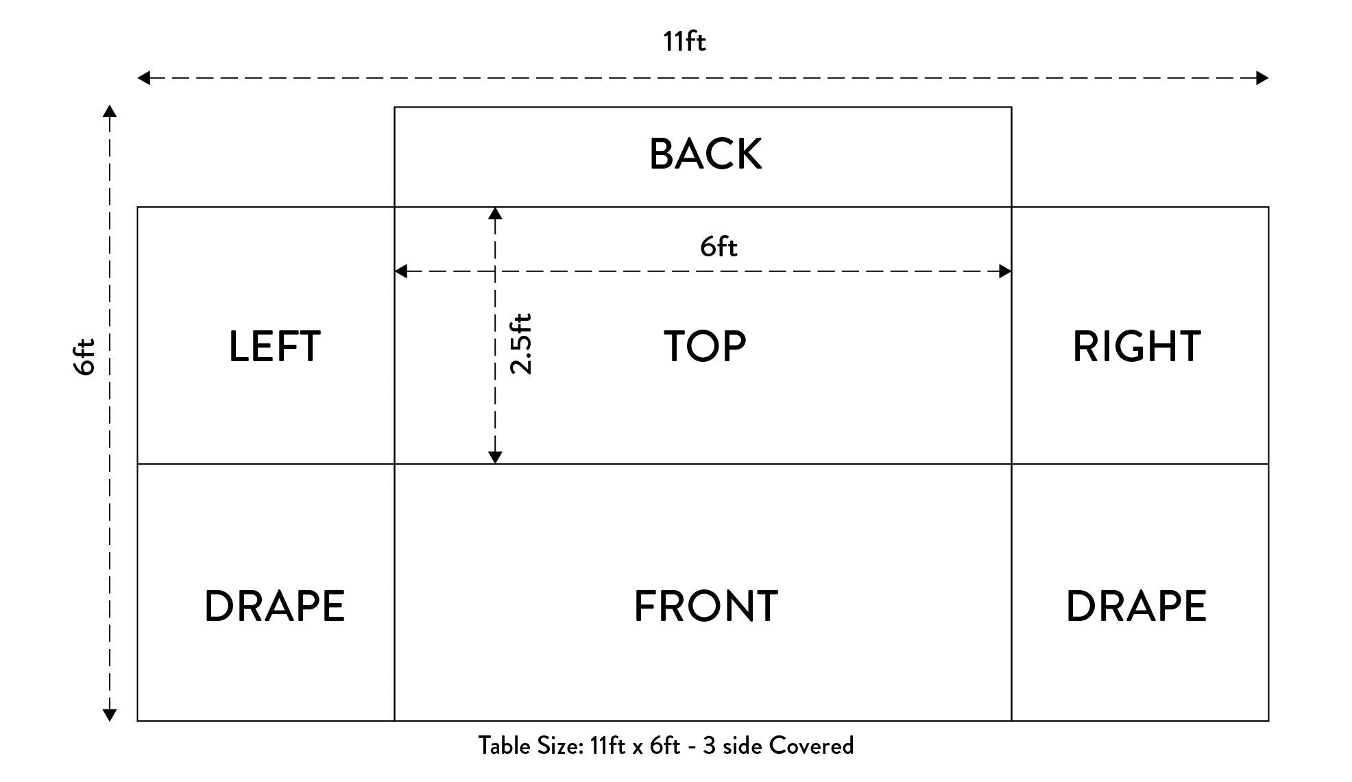 Nappes de table standards