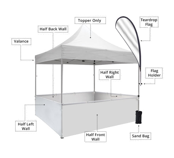 Custom awning tent (6m)