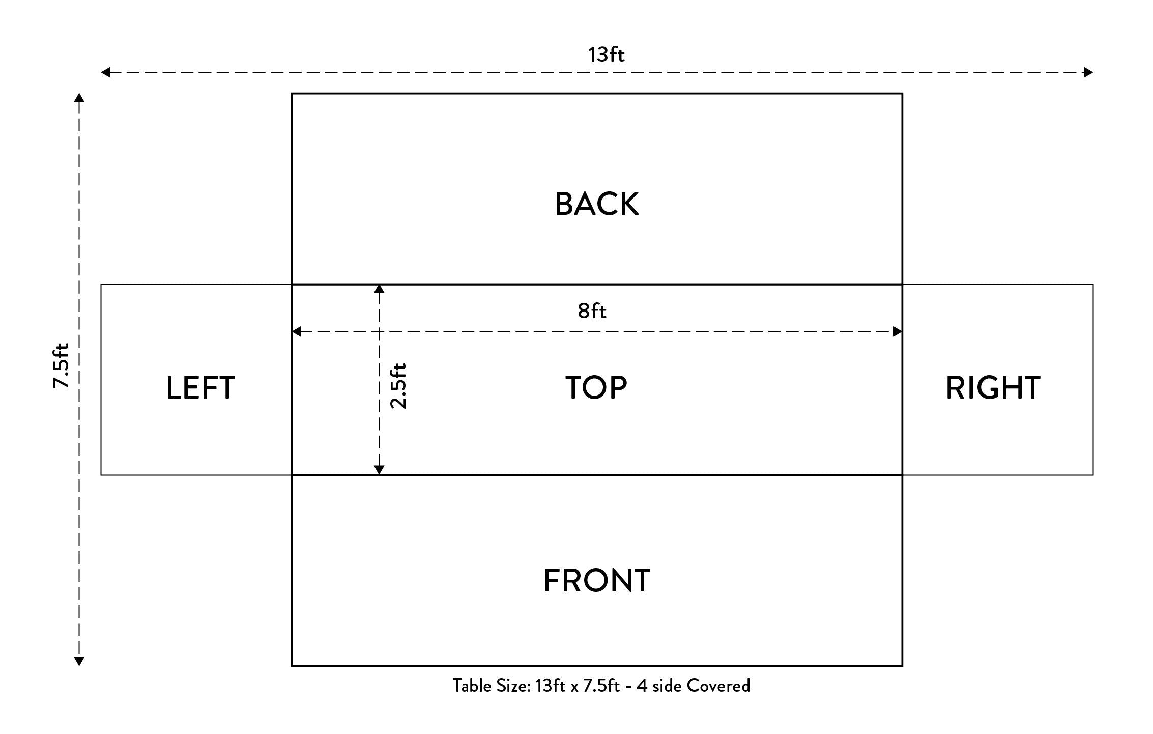 Couvertures de table étirées