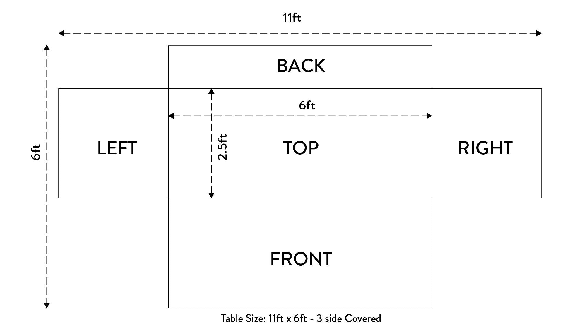 Couvertures de table étirées