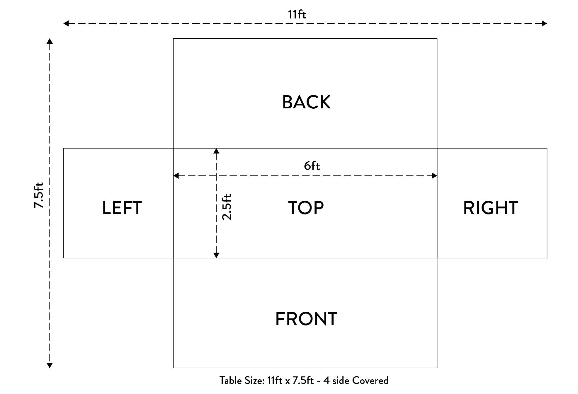 Couvertures de table étirées