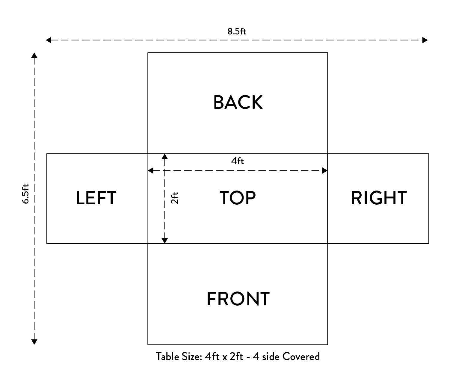 Couvertures de table étirées