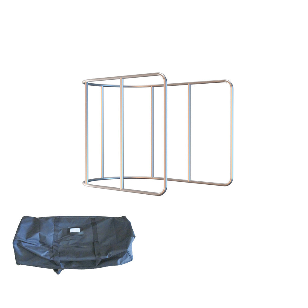 Custom Printed U Shaped Exhibit Booth (covers 3 walls/sides)