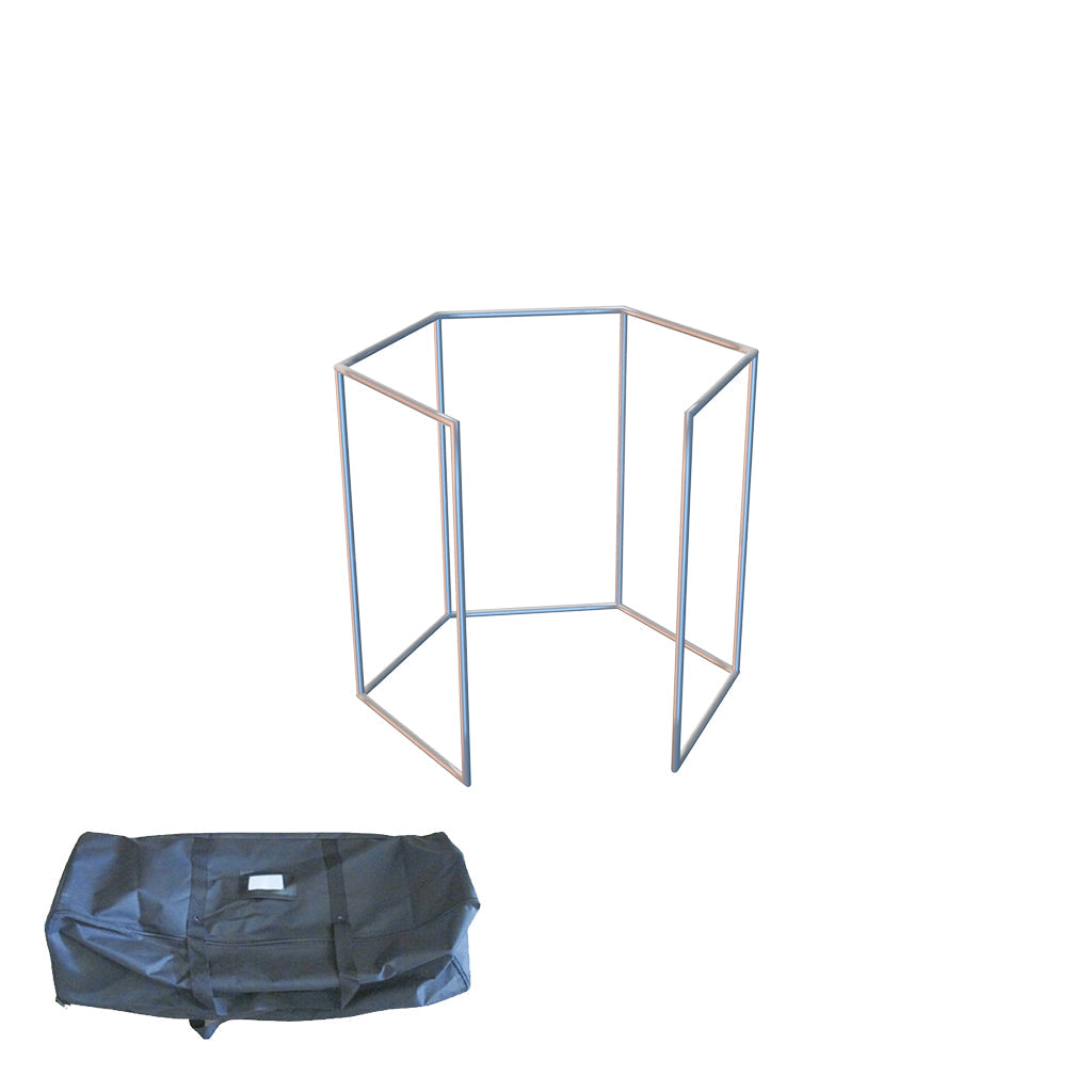 Hexagon photo booth enclosure