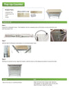 Pop Up Table Fabric Display Counter (for podiums and exhibition stands)