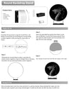 Impression de conception personnalisée sur support à cadre rond pour les fêtes/événements/mariages