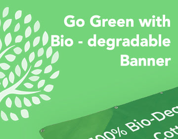 Passez au vert avec des bannières personnalisées biodégradables