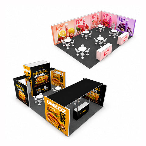 Kits de stands d'exposition 9x6m