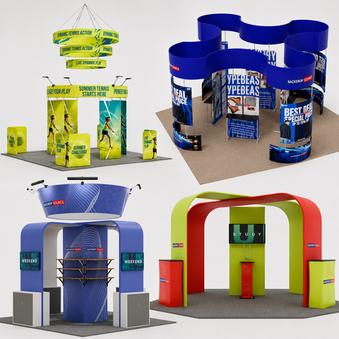 Kits de stand d'exposition 6x6 m