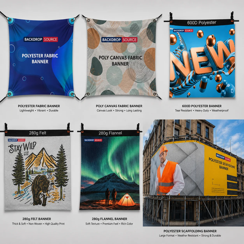 Impression de bannières en tissu par sublimation thermique