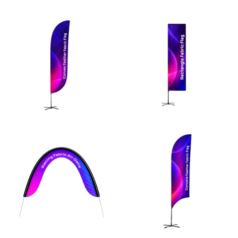 Drapeaux plumes et drapeaux de plage