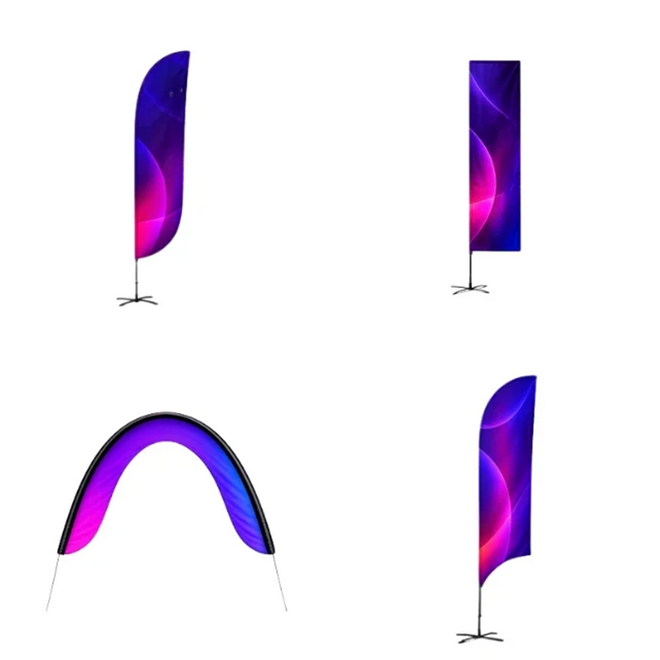 Drapeaux plumes et drapeaux de plage