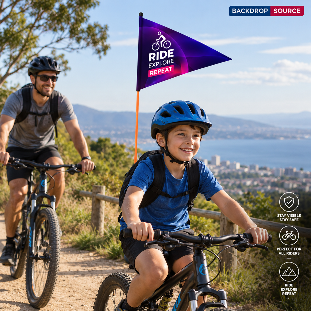 Drapeaux de vélo personnalisés