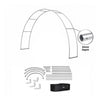 C Shape Tension Fabric Arch - 3m