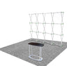 Kit d'exposition pliable droit 3 m x 3 m Pro 3-en-1 avec éclairage Illume