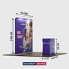 3x3m Straight Exhibit Pro 3-in-1 Display Kit with Hard Podium Case