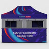 Tente pliante pour stand alimentaire en tissu 4,5 m x 3 m
