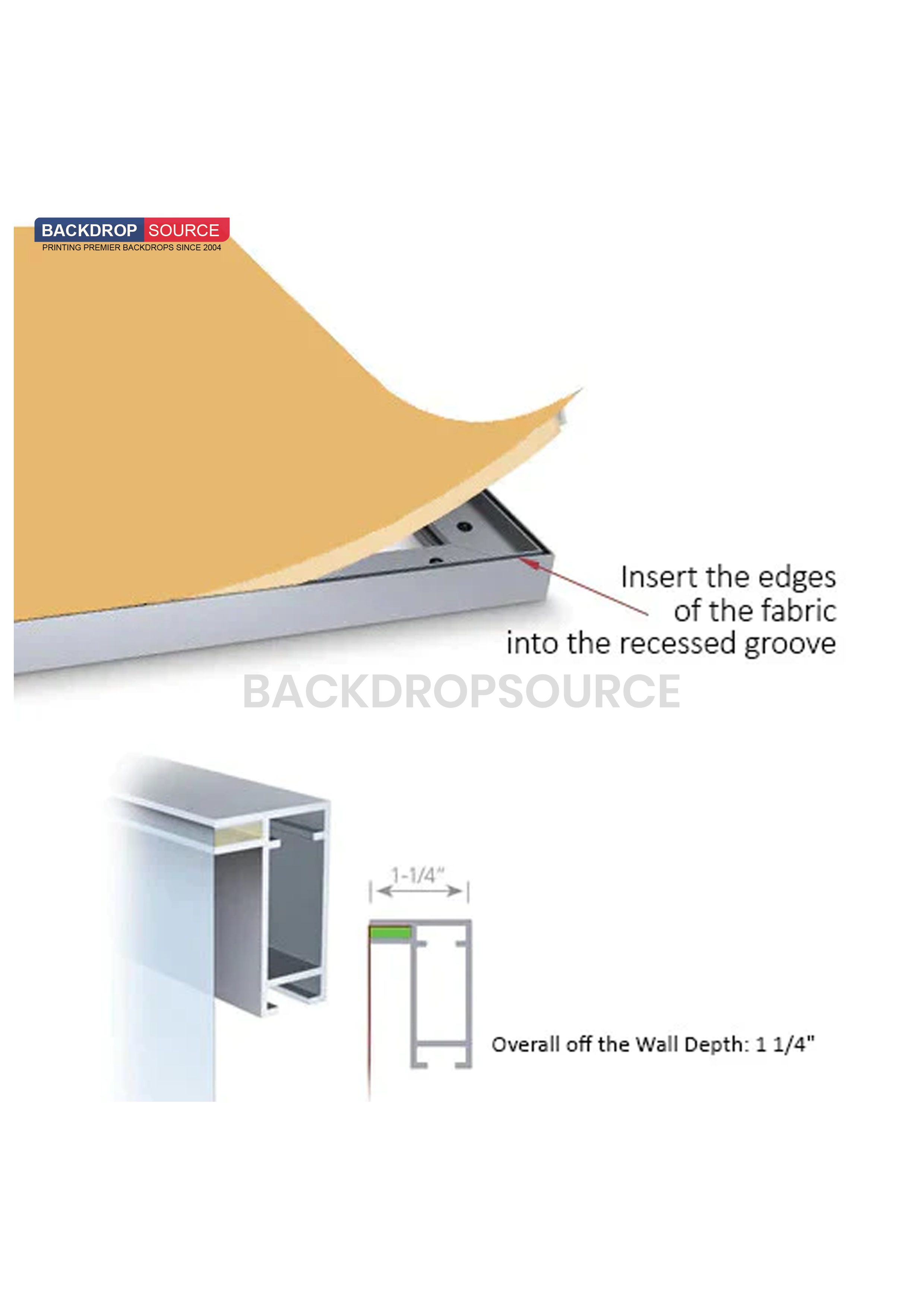 SEG Fabric LED Backlit Light Box - 5m x 2.5m