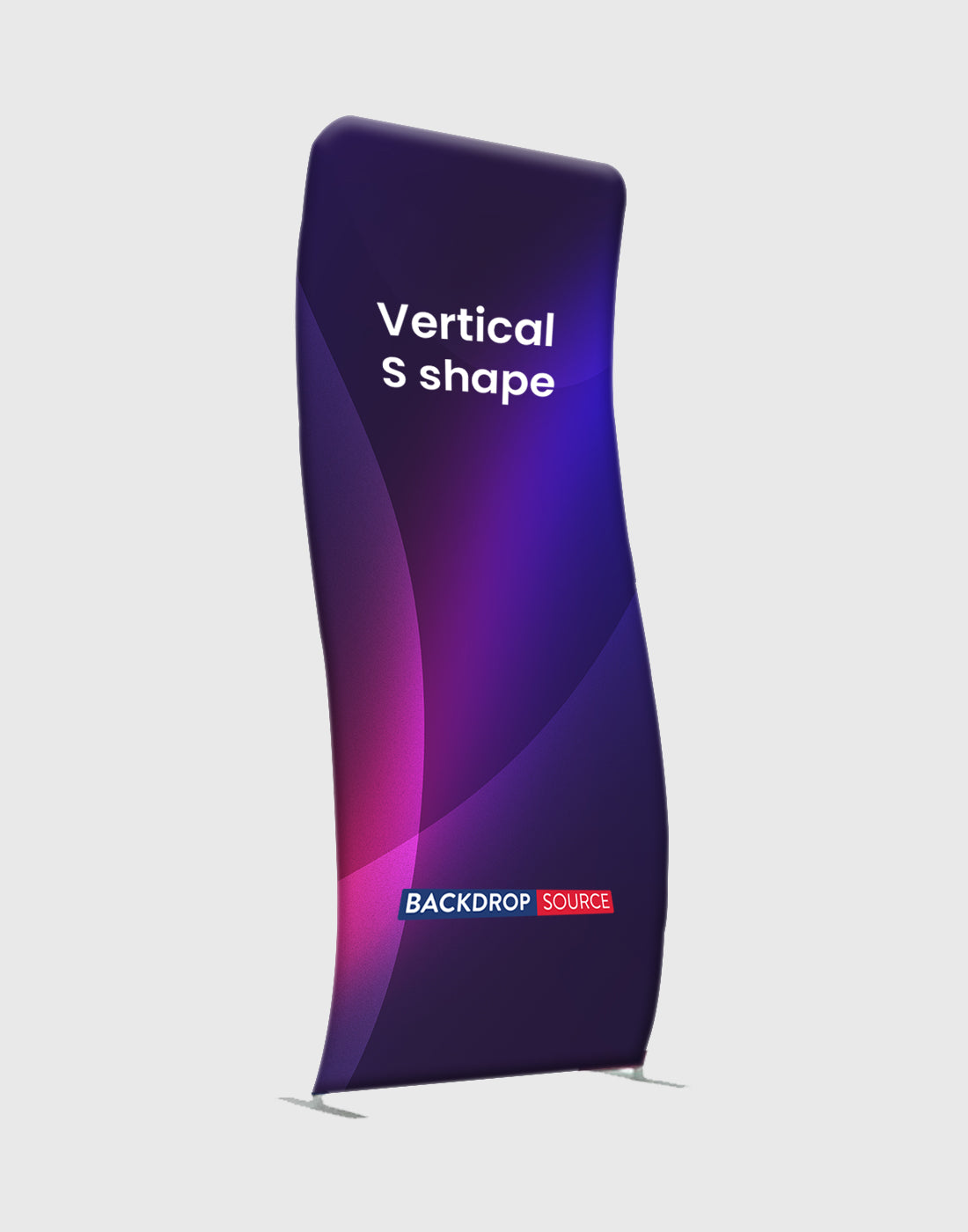 S Shape Vertical Tension Fabric Display Stands