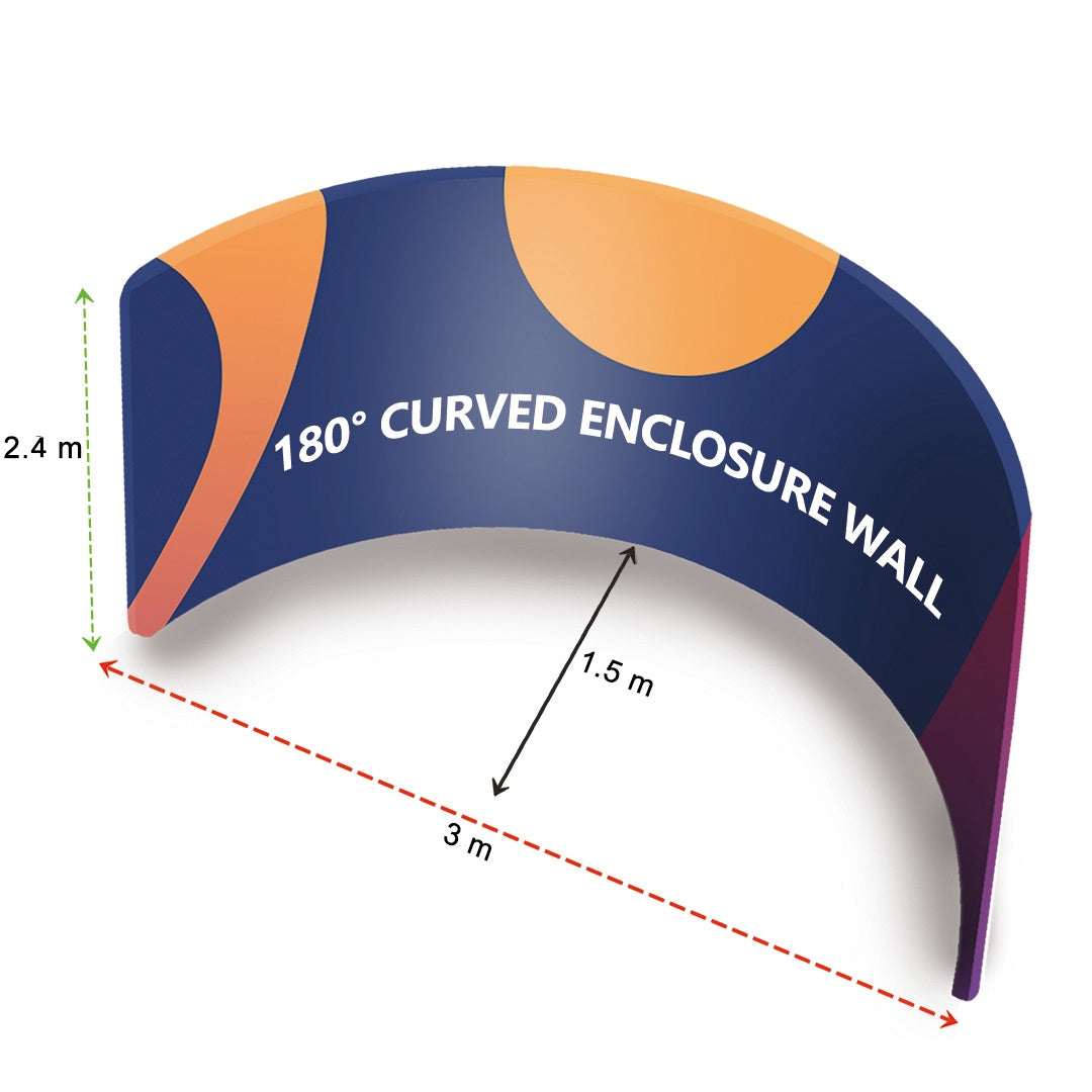 WallCustom 180° Curved Enclosure