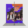 Folding SEG Display Tower with 4 Panels