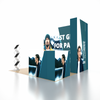 Portable Exhibit Display 3m x 3m - Model 42