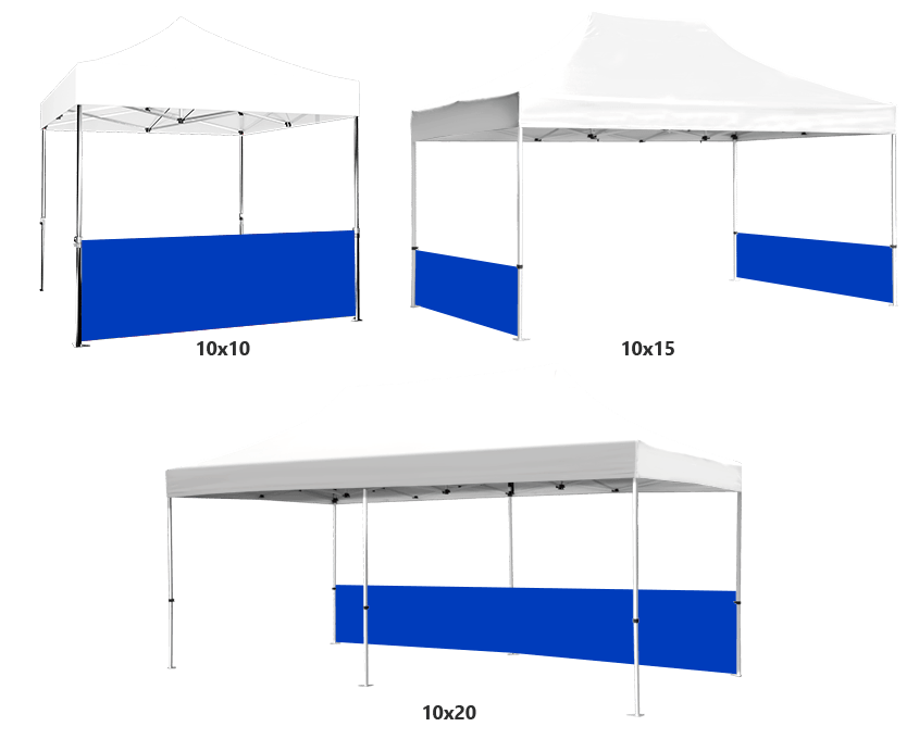 Poteau de support pour demi-mur