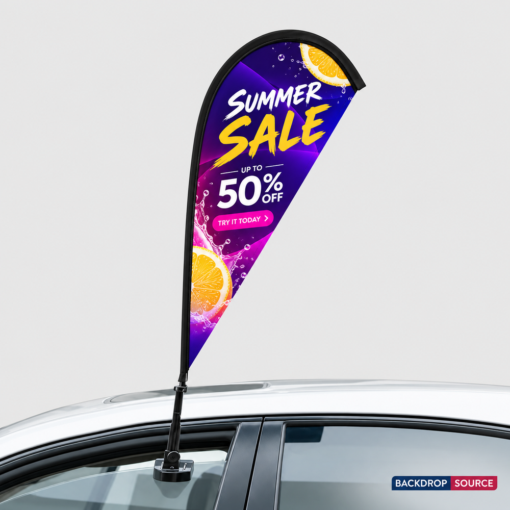 Drapeaux de fenêtre personnalisés pour voiture
