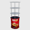 Oval Counter Display with Triple Shelves