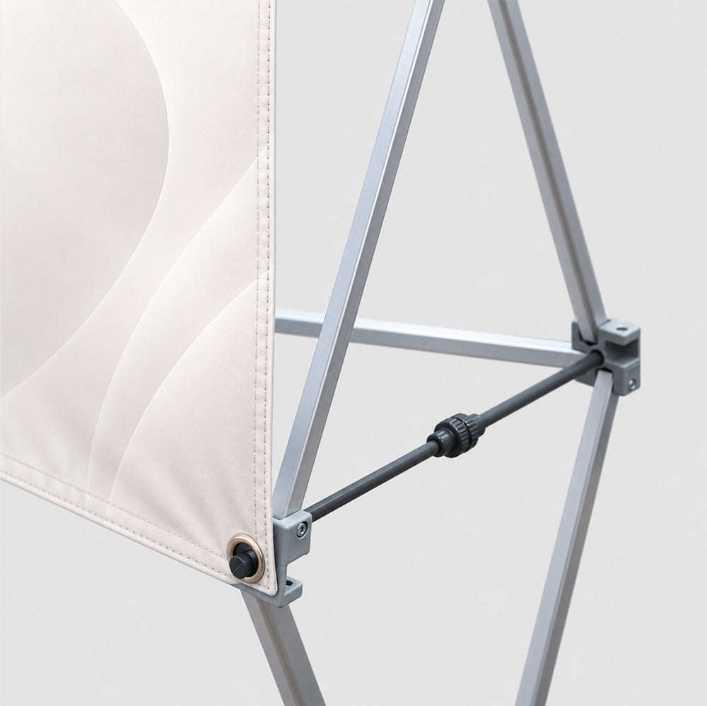Présentoir pliable GeoMetrix en tissu 2 x 3