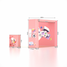 Stand pliable SEG 3x3m avec mur en arche en L, vitrine LED et comptoir