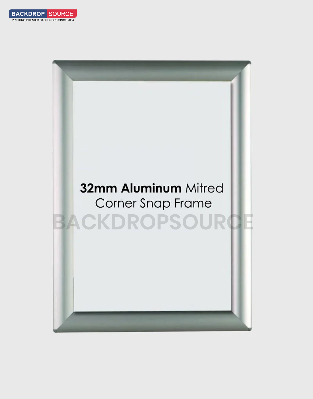 Cadre clippant en aluminium 32 mm