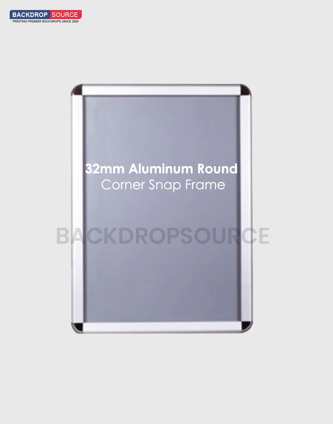 Cadre clippant en aluminium 32 mm