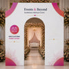 3D Fabric Triumphal Arch Backdrop