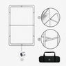 3D Rounded Corner Fabric Display