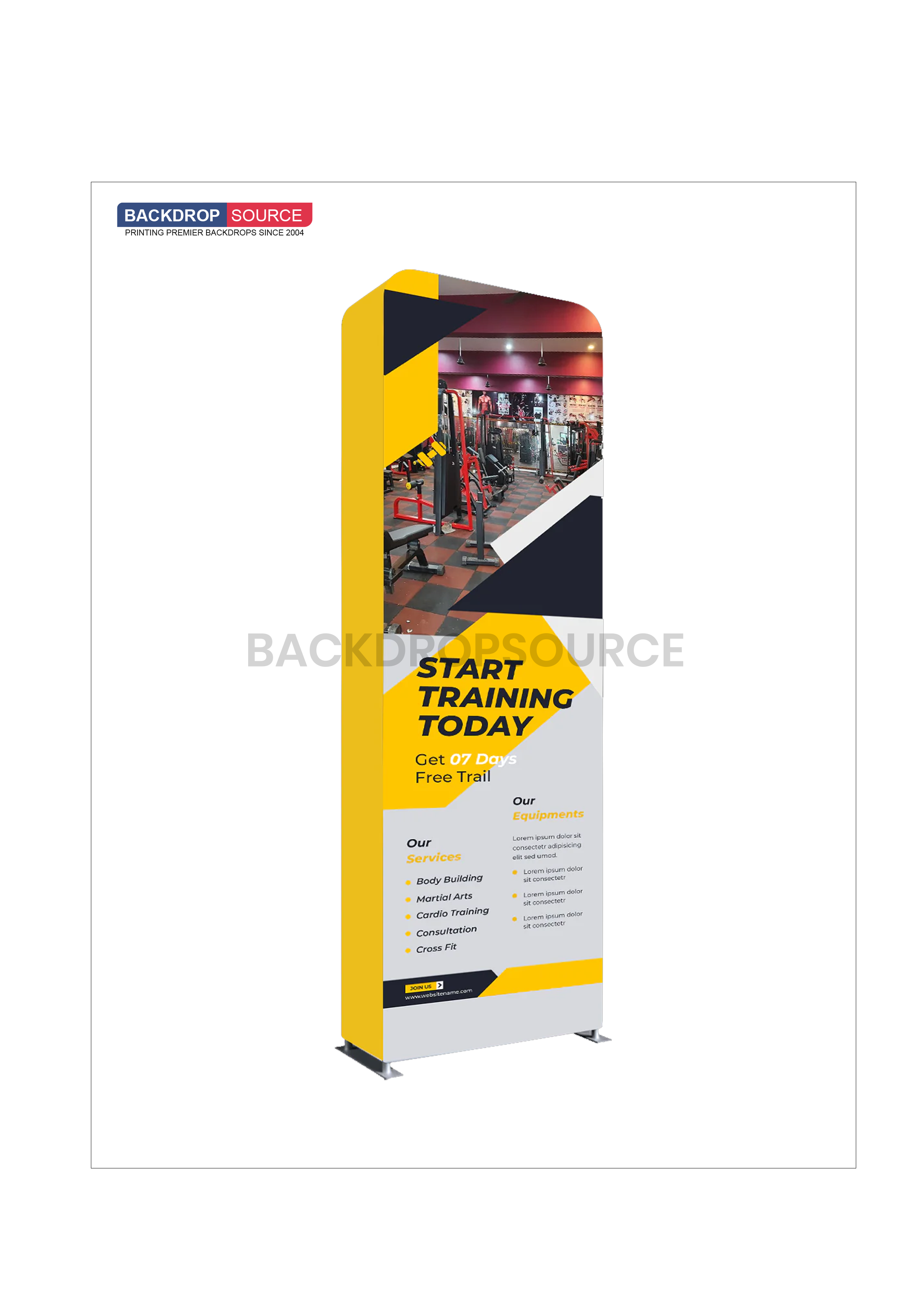 Modular 3D Tension Fabric Backdrop Wall