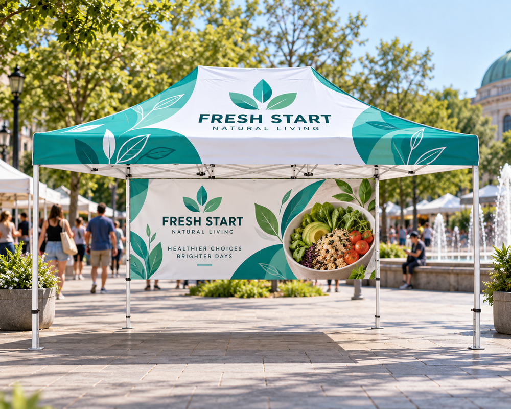 Tente publicitaire – 6 m x 4 m
