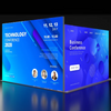 3m Backlit SEG L-Shape Booth Kit with Lightbox Counter