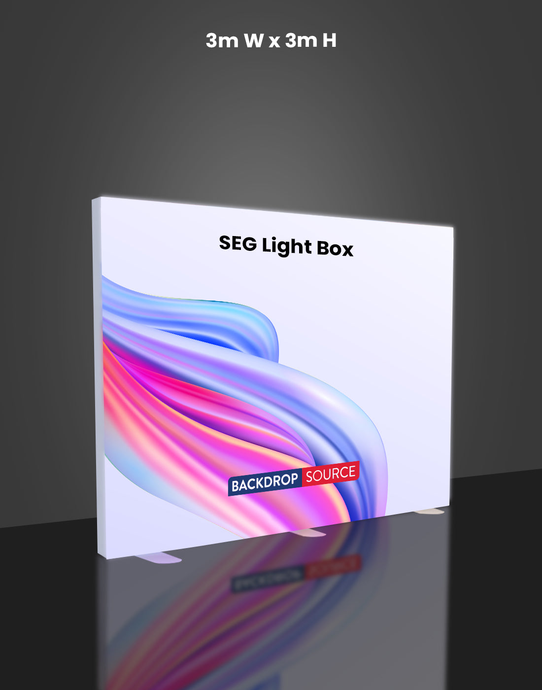 SEG Boîte à lumière LED en tissu - 3m x 2.5m