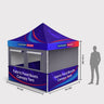 Tente pliante de stand alimentaire en tissu 3 m x 3 m