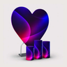 Heart Stand with Plinth