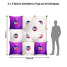3 x 3 Fabric GeoMetrix Pop Up Grid Display