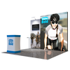 3x3m Fabric Wall Booth Kit with 2 TV Mounts