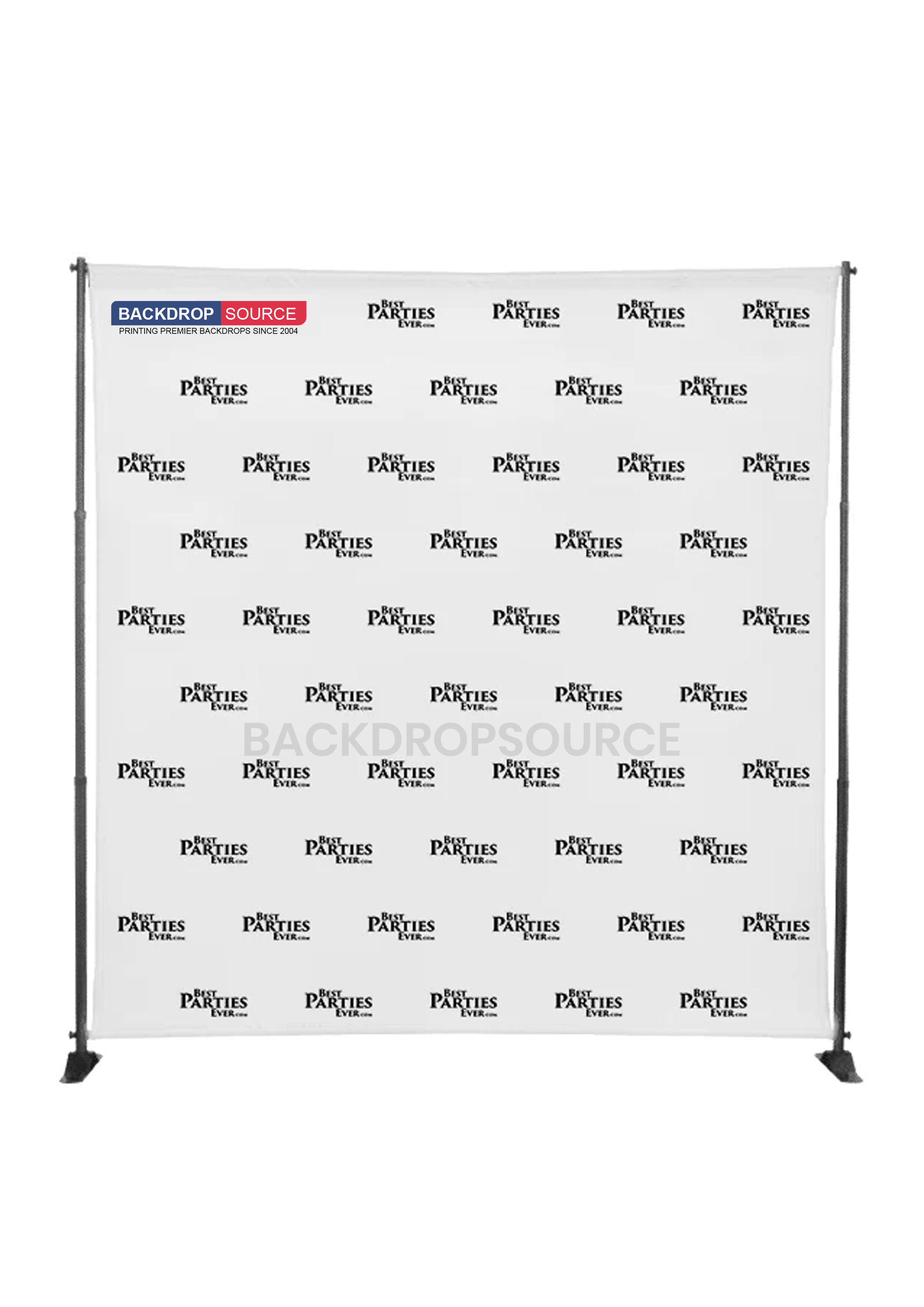Fabric Backdrop Media Wall With Adjustable Stand