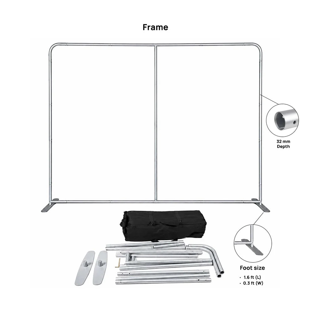 Premium Straight Tension Fabric Backdrop Display