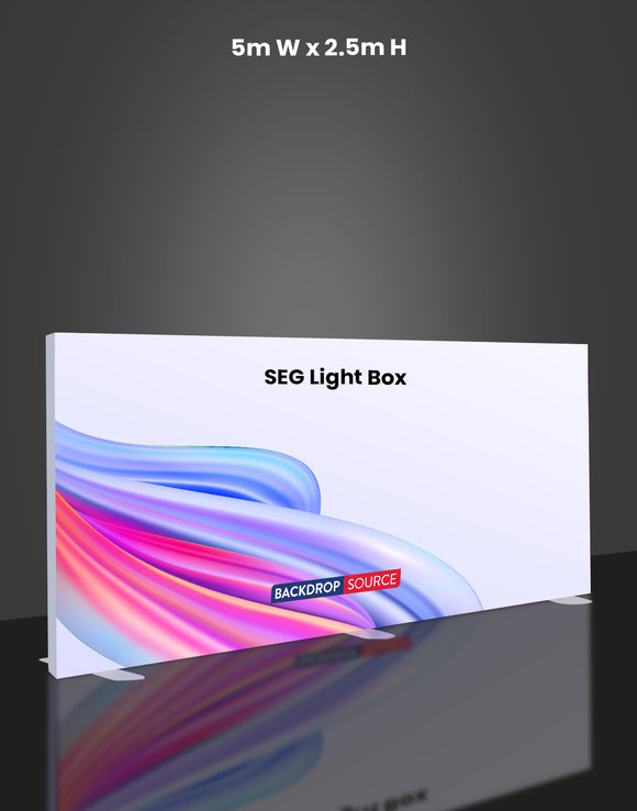 SEG Fabric LED Backlit Light Box - 5m x 2.5m