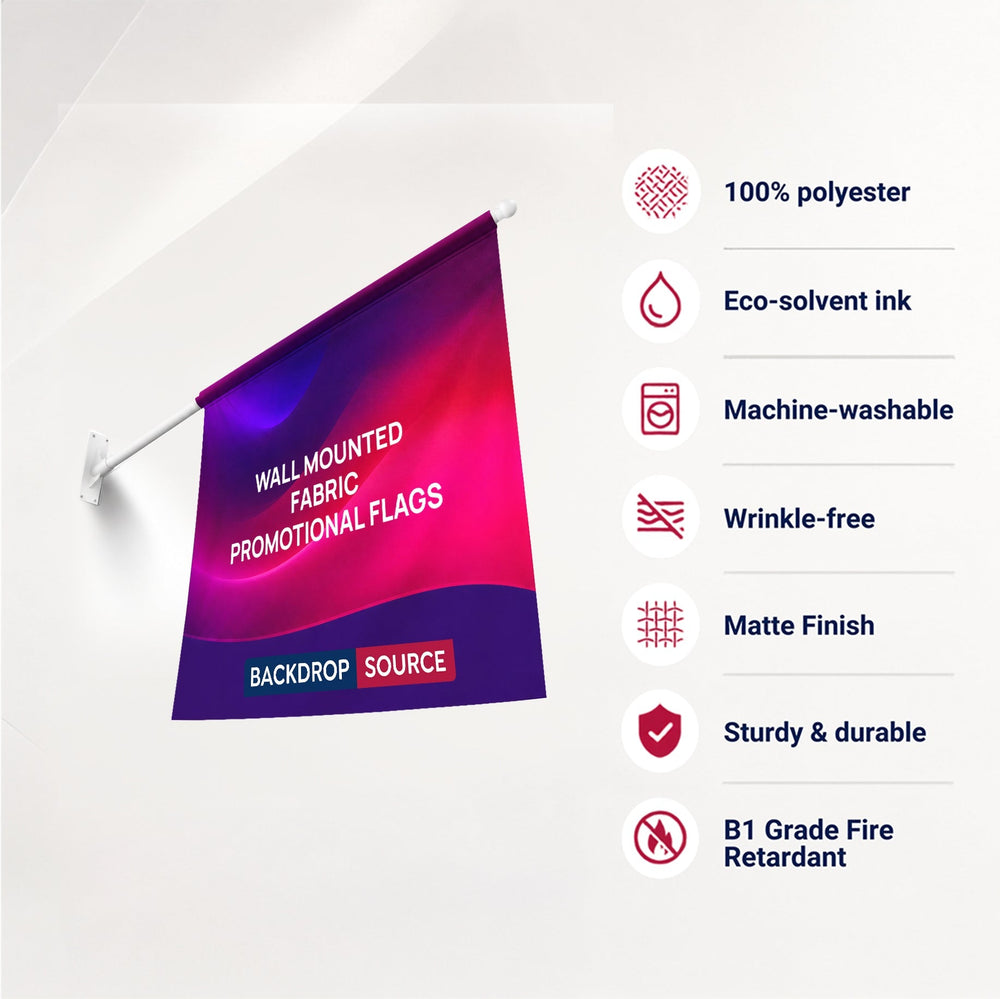 Drapeaux promotionnels muraux