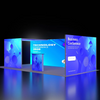 6m Backlit SEG Booth Kit with L-Arch, Sidewall & Counter