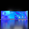 6m Backlit SEG Booth Kit with L-Arch, Sidewall & Counter