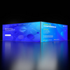 6m Backlit SEG Booth Kit with Twin L-Arches & Sidewall